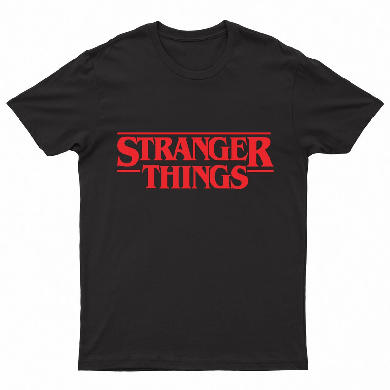 Paperboi Stranger Things T-shirt - Black - قميص - Size:Paperboi Stranger Things T-shirt - L - Black - قميص